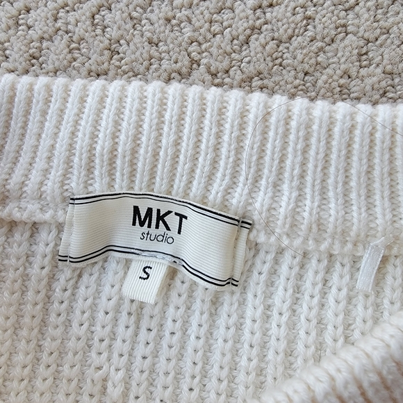 MKT Studio Cream Sweater Crewneck Small - Picture 5 of 8